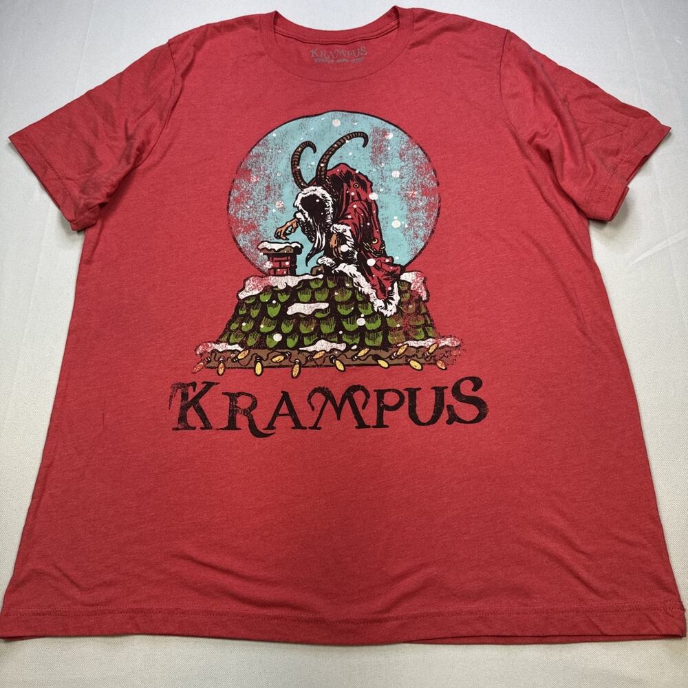 Krampus Red T-Shirt Size XL Christmas Xmas Horror Evil #0166